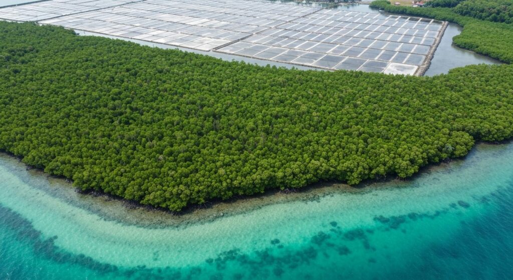 Sustainable salt farming practices along Bali coastline